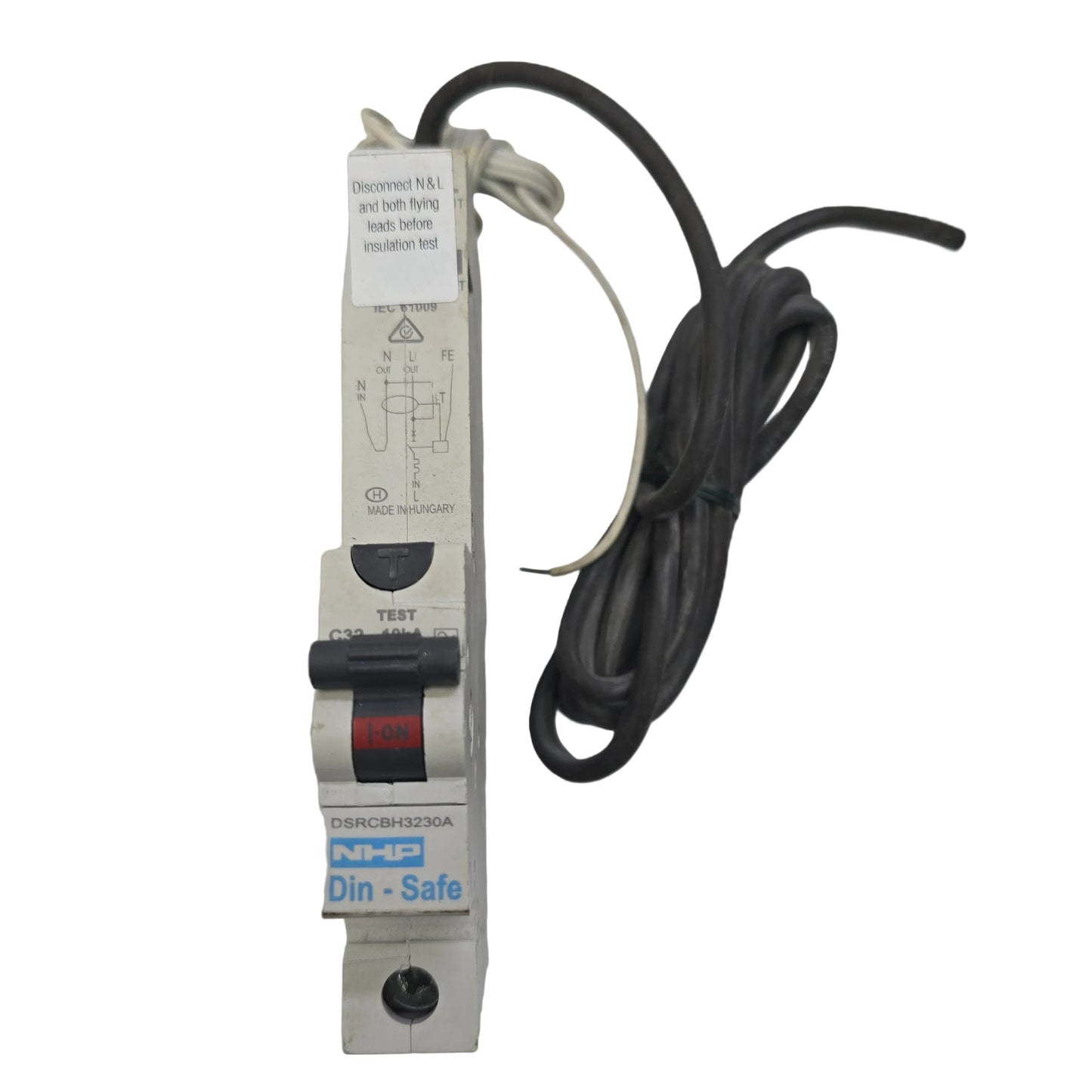 NHP-Terasaki DSRCBH3230A RCBO 32A 1P+N 30mA Type A C Curve 10kA (Spares Stock)