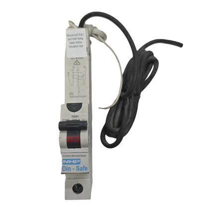 NHP-Terasaki DSRCBH3230A RCBO 32A 1P+N 30mA Type A C Curve 10kA (Spares Stock)