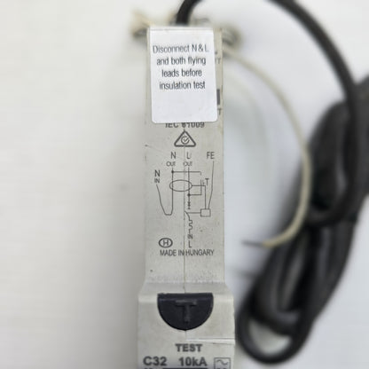 NHP-Terasaki DSRCBH3230A RCBO 32A 1P+N 30mA Type A C Curve 10kA (Spares Stock)