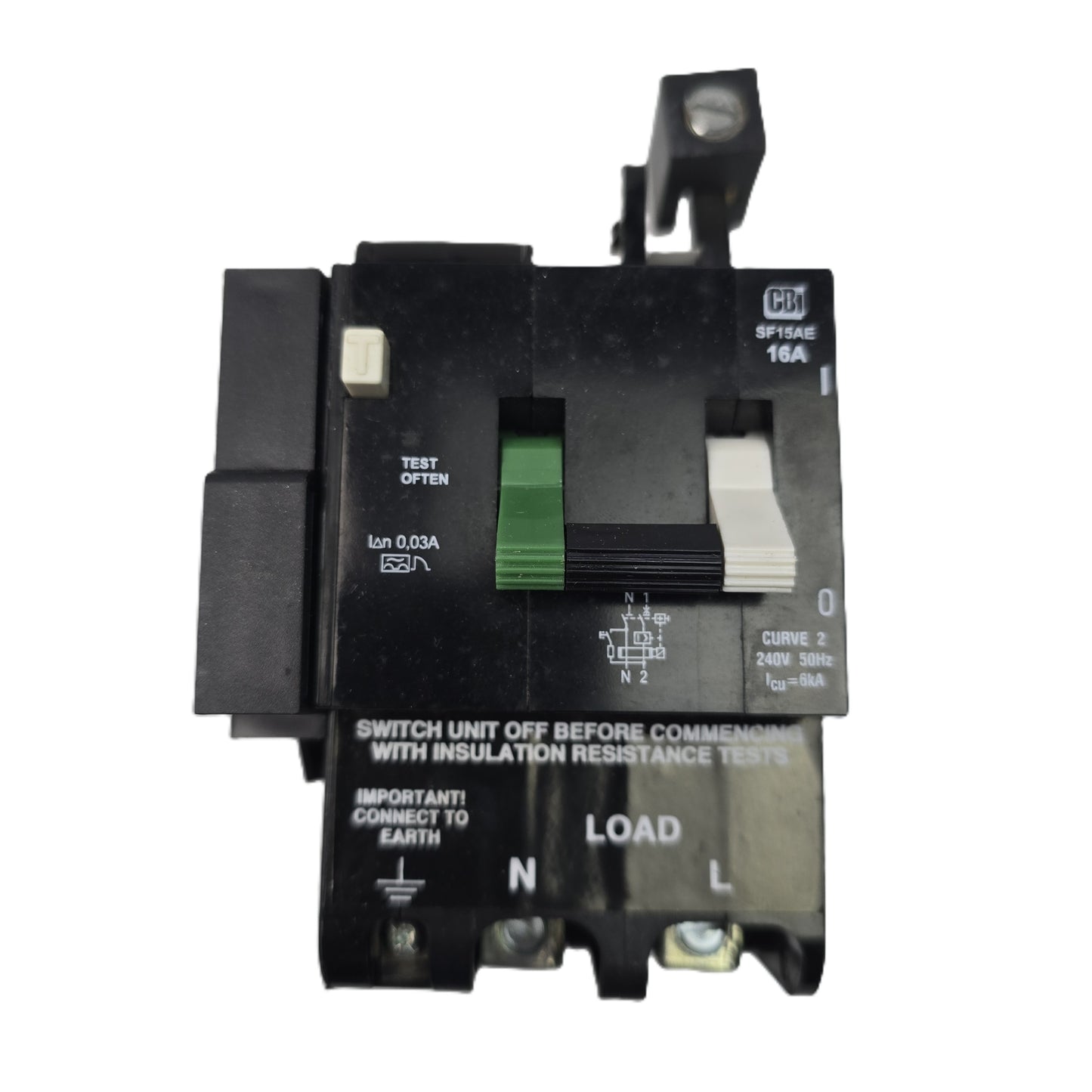 Heinelec SF15AE Combined RCD/MCB RCBO 16A 30mA 2 Pole 240V (Spares Stock)