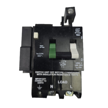 Heinelec SF15AE Combined RCD/MCB RCBO 16A 30mA 2 Pole 240V (Spares Stock)