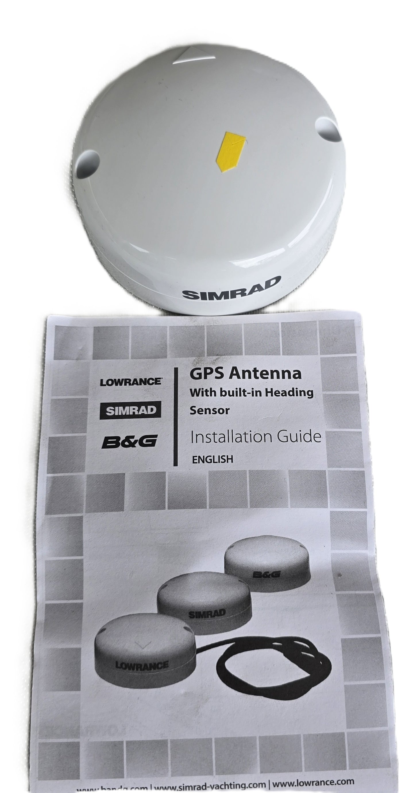 SIMRAD GS-25 GPS Antenna With Built In Heading Sensor Kit w/ Cable (New Opened)