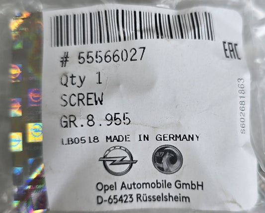 Opel-Vauxhall 55566027 Screw Genuine GM Made in Germany (NEW Sealed)