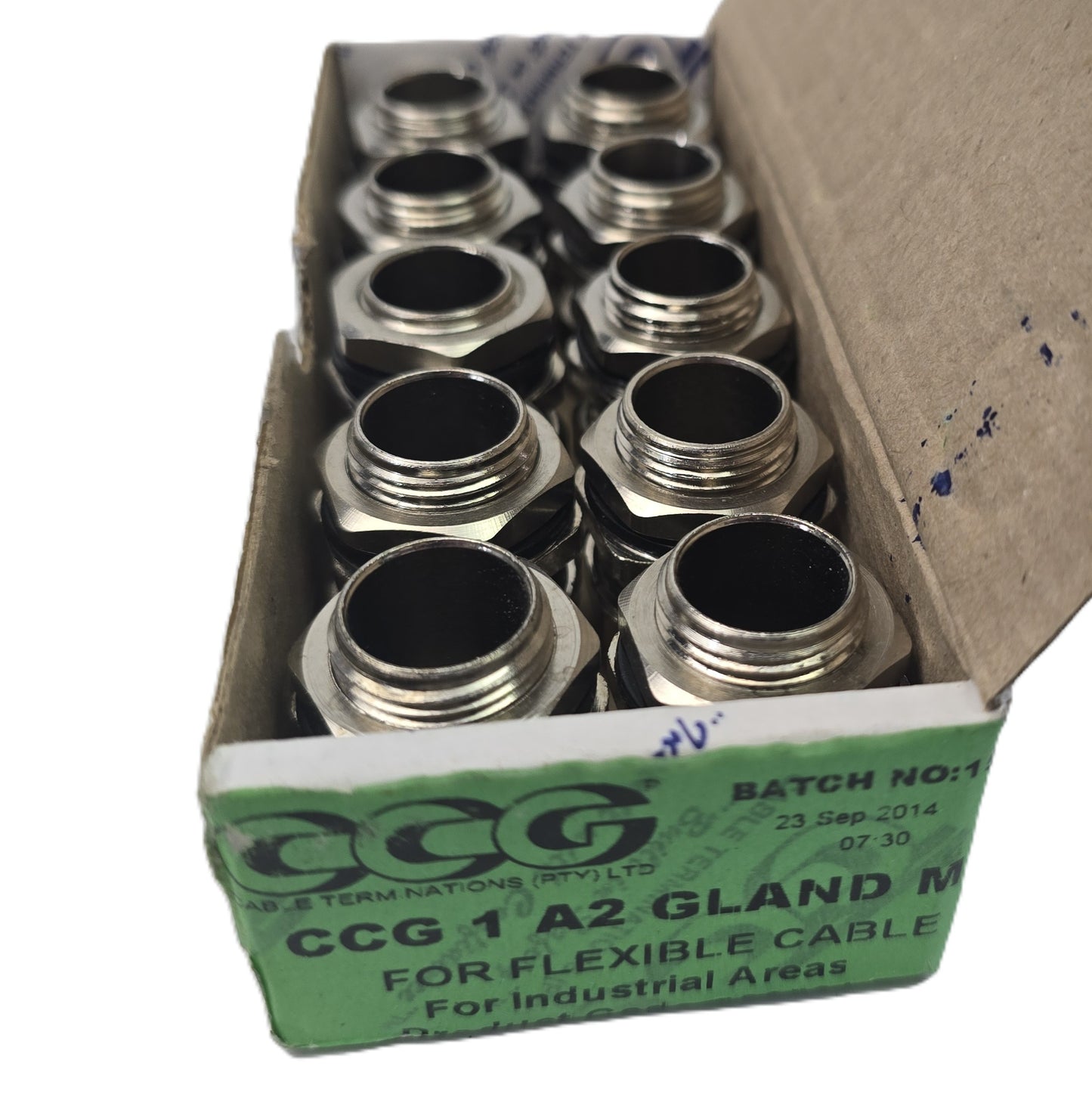 CCG 0535-0 CCG 0 A2 M20 x 1.5 Brass Nickel Cable Gland IP66/68 [10 Pack] (NEW)