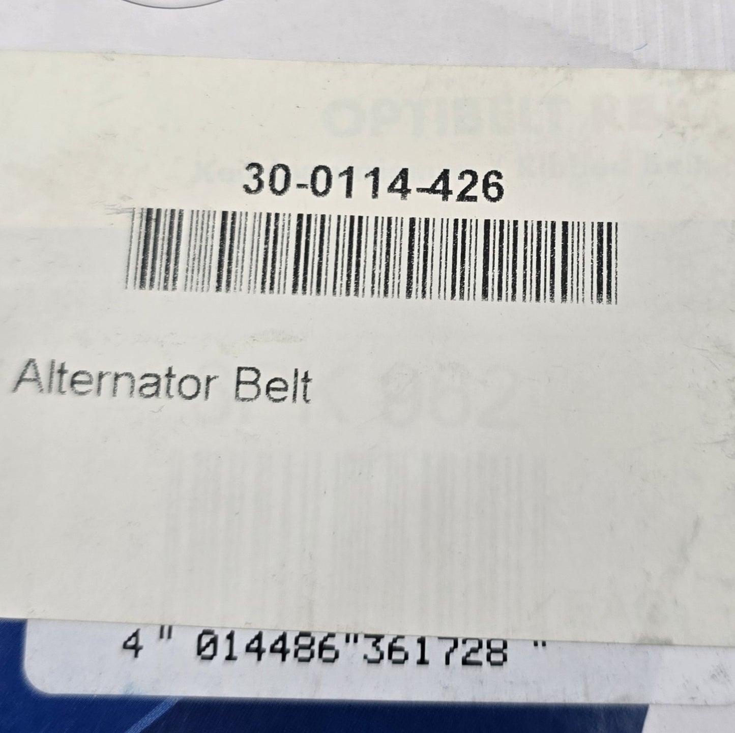 Optibelt 6PK962 Alternator Belt OXE 30-0114-426 (NEW)