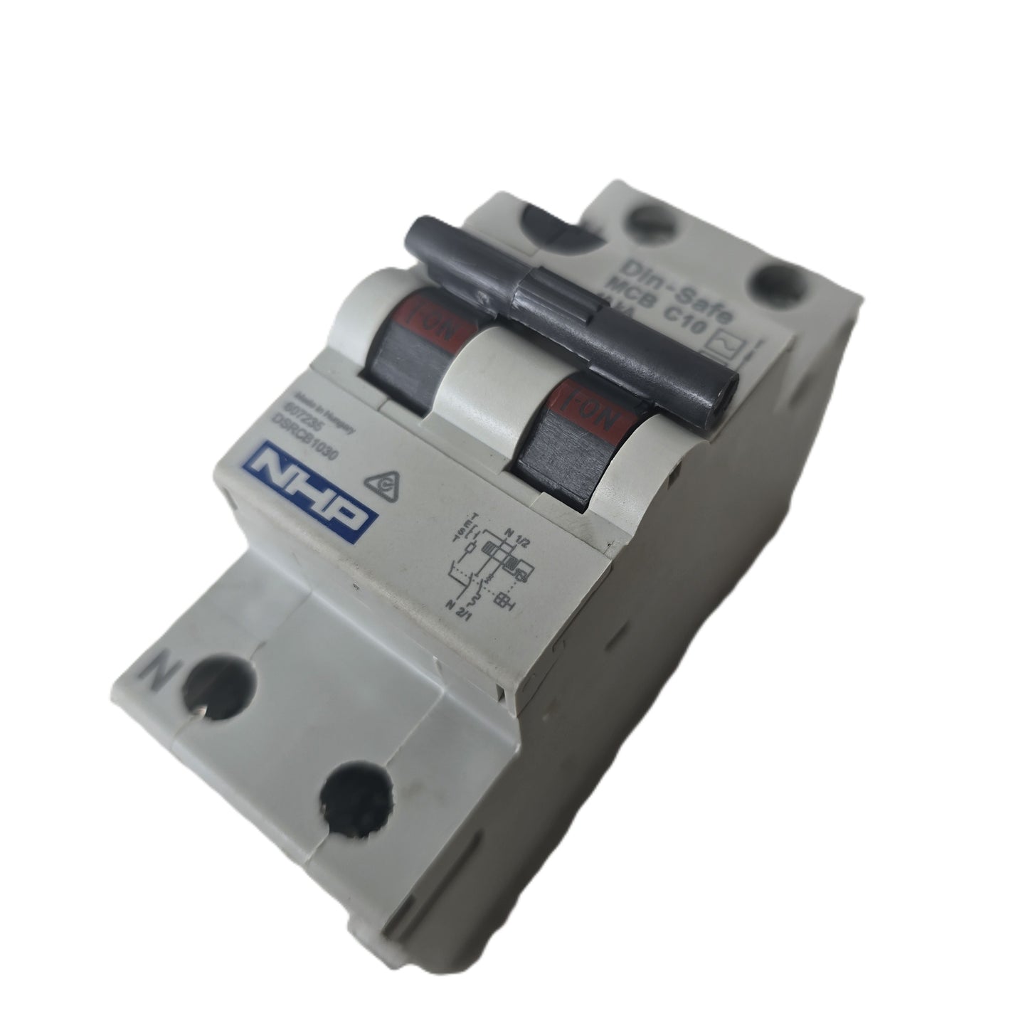 NHP-Terasaki DSRCB1030 Din-Safe RCBO 1P+N 10A 30mA 10kA C Curve (Spares Stock)