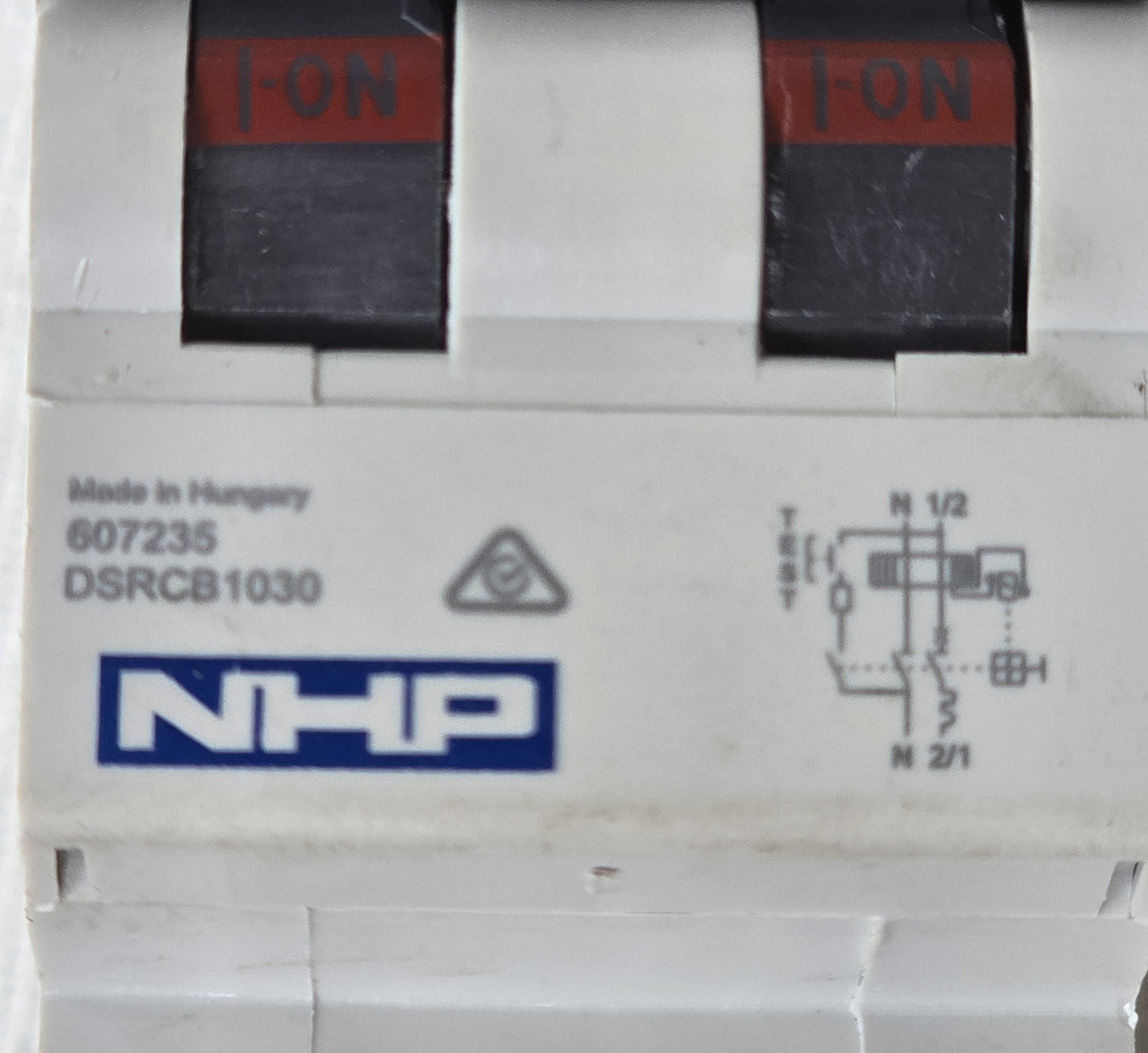 NHP-Terasaki DSRCB1030 Din-Safe RCBO 1P+N 10A 30mA 10kA C Curve (Spares Stock)