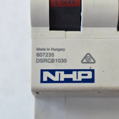 NHP-Terasaki DSRCB1030 Din-Safe RCBO 1P+N 10A 30mA 10kA C Curve (Spares Stock)