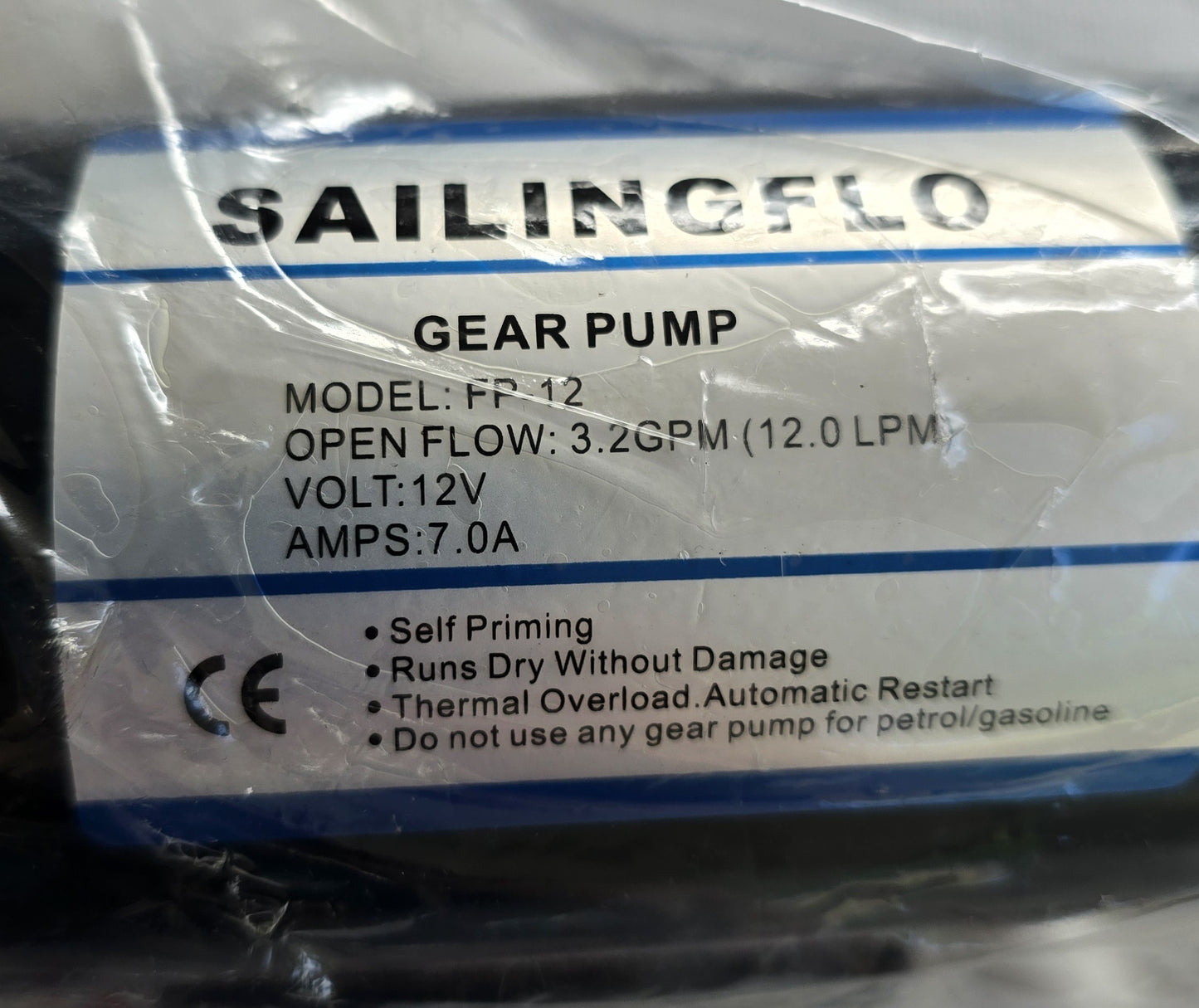 Sailingflo FP-12 12V Gear Pump 3.2GPM Marine Transfer Pump (NEW)
