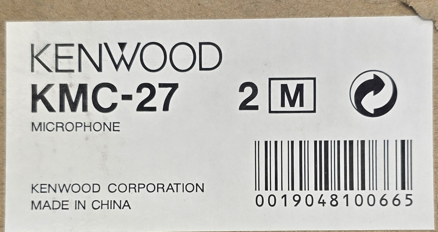 Kenwood KMC-27 Hand Microphone 2m Cable Radio Mic (NEW In Box)