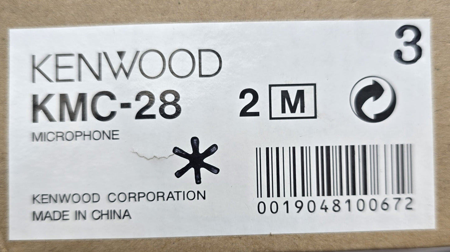 Kenwood KMC-28 DTMF Keypad Microphone 2m Cable Radio Mic (NEW In Box)