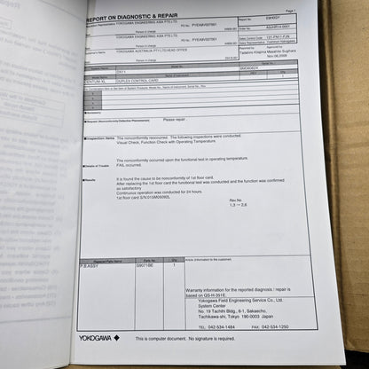 Yokogawa DX11*A Duplex Control Card Module DCS PLC (Refurbished)