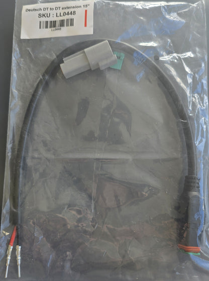 Larsen-Lights LL0448 2 Pin Deutsch DT Extension Cable 15in JD Tractor (NEW)