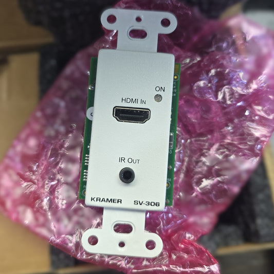 Kramer SV-306/US(W) HDMI Wall Plate Transmitter IR 12V DC (NEW In Box)