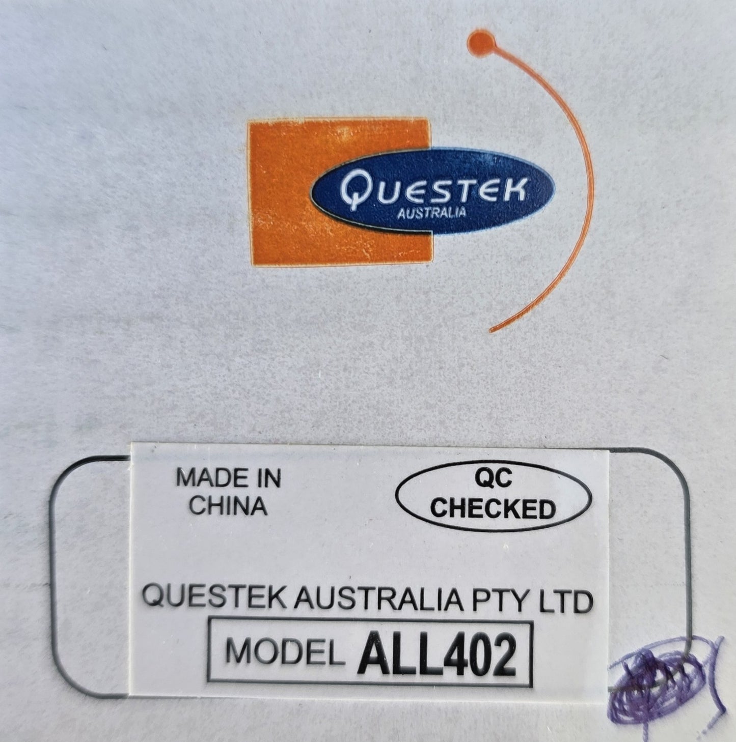 Questek ALL402 Motion Sensor Wall Unit ALL-SN3 Ver 1 (NEW In Box)