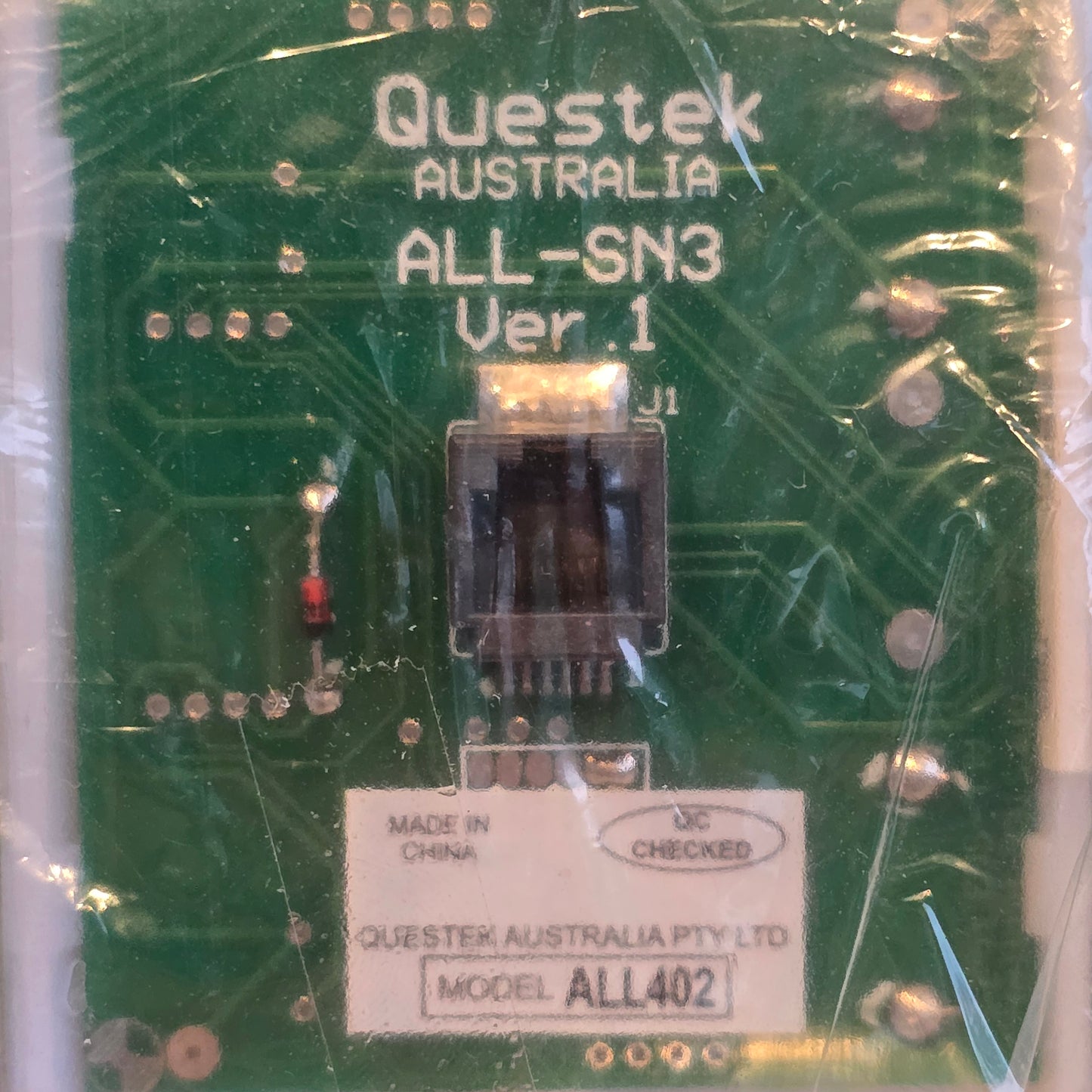 Questek ALL402 Motion Sensor Wall Unit ALL-SN3 Ver 1 (NEW In Box)