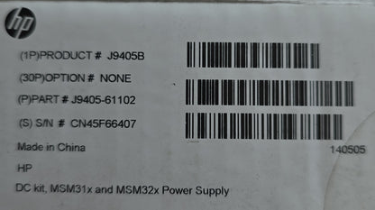 HP J9405B MSM31x MSM32x DC Power Supply Kit Adapter Cable AUS Pin (NEW In Box)