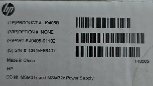 HP J9405B MSM31x MSM32x DC Power Supply Kit Adapter Cable AUS Pin (NEW In Box)