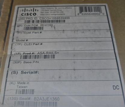 Cisco ASA-RAILS= 69-2296-04 Rack Mount Slide Rail Kit ASA IPS Spare (NEW Sealed)