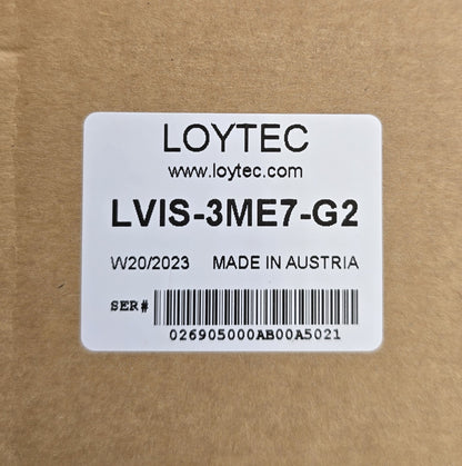 LOYTEC LVIS-3ME7-G2 7" BACnet Modbus Touch Panel Glass Front Black (NEW Sealed)