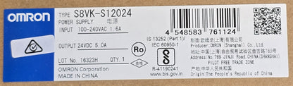 OMRON S8VK-S12024 24VDC 5A 120W DIN Rail Power Supply (NEW Sealed)