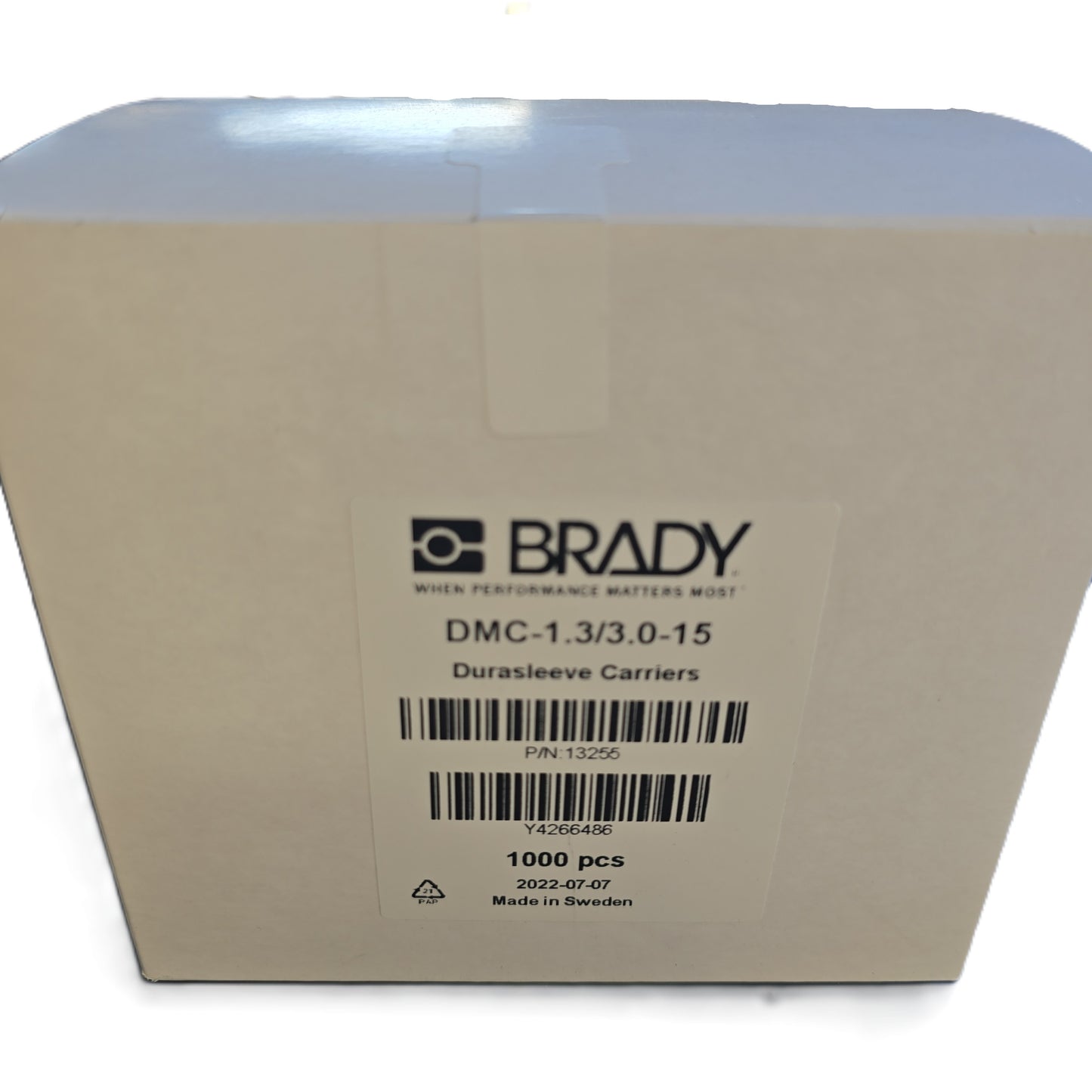 BRADY DMC-1.3/3.0-15 Carriers Wire Marker Sleeve [Box 1000] (NEW Sealed)