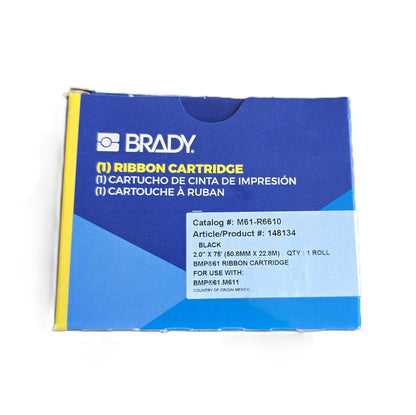 BRADY M61-R6610 Black Cartridge BMP61 M611 Label Printer (NEW Sealed)
