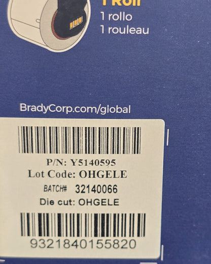 BRADY M6-15-390 Durasleeve Wire Marking Inserts 15x4mm [Box 300] (NEW In Box)