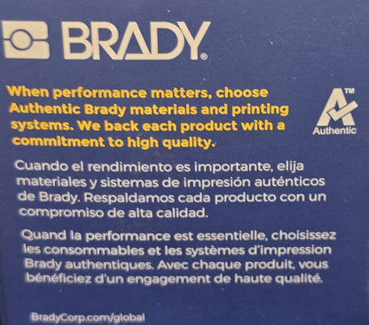 BRADY M6-15-390 Durasleeve Wire Marking Inserts 15x4mm [Box 300] (NEW In Box)
