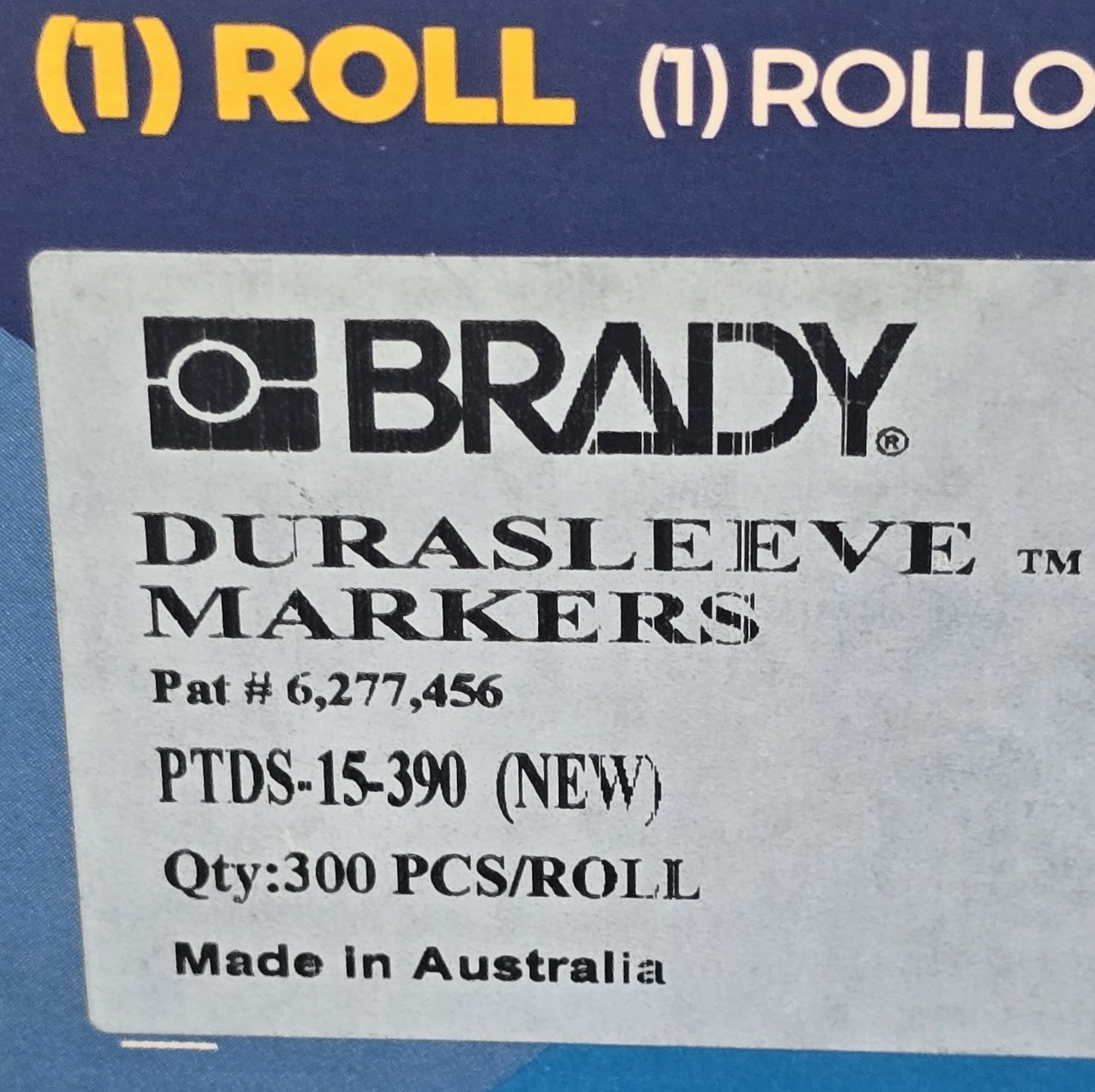 BRADY PTDS-15-390 Durasleeve Wire Markers 15mm Labels [Box 300] (NEW In Box)