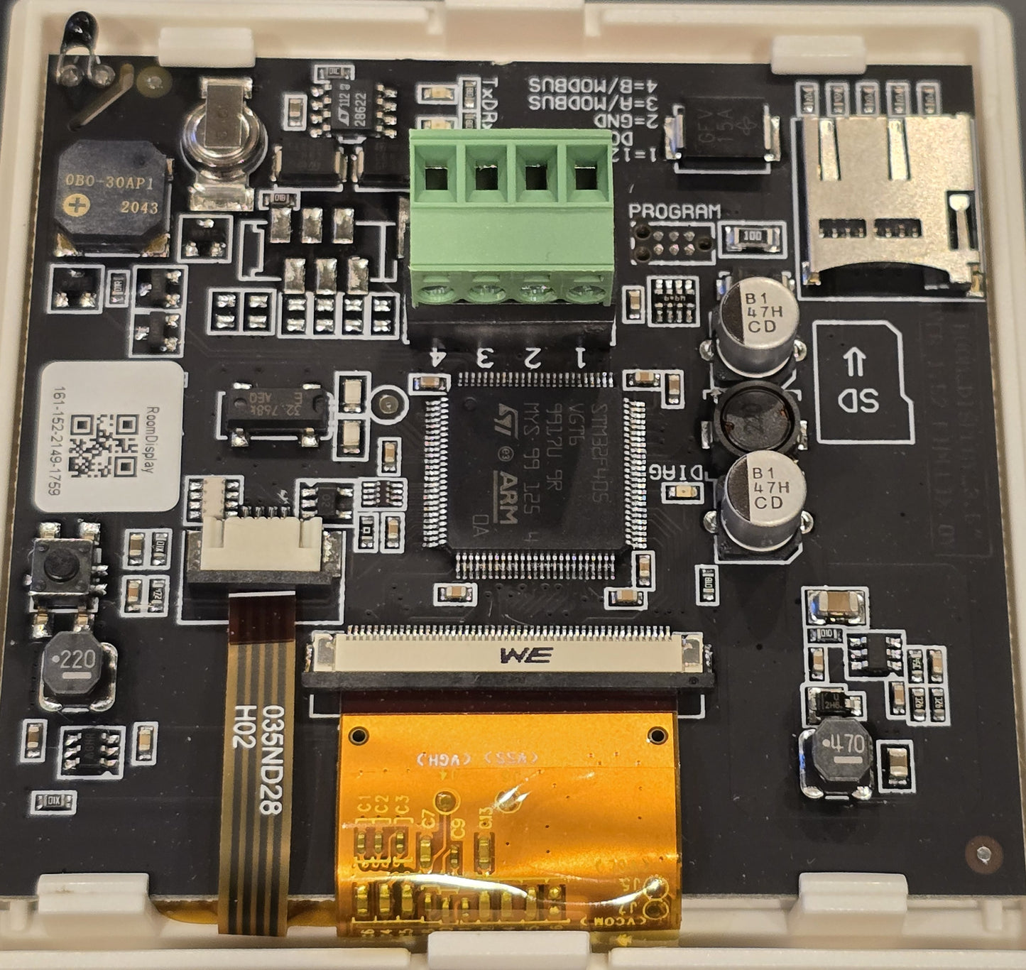 Fidelix FX-RP-C multiDISPLAY 3.5" Touchscreen Modbus Room Panel (USED No Acc)