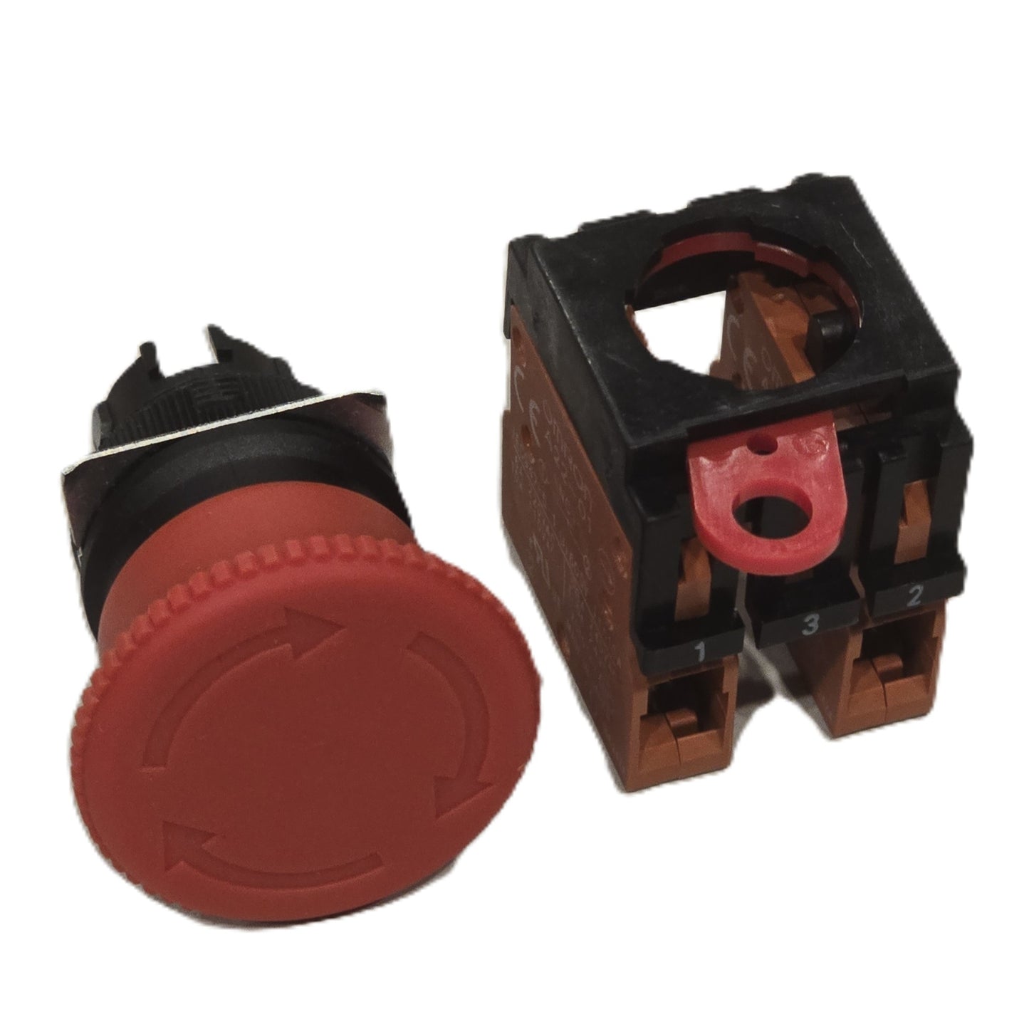 OMRON A22E-M-02 Emergency Stop Pushbutton Switch 2NC 40mm (New Opened)
