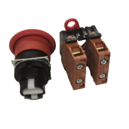 OMRON A22E-M-02 Emergency Stop Pushbutton Switch 2NC 40mm (New Opened)