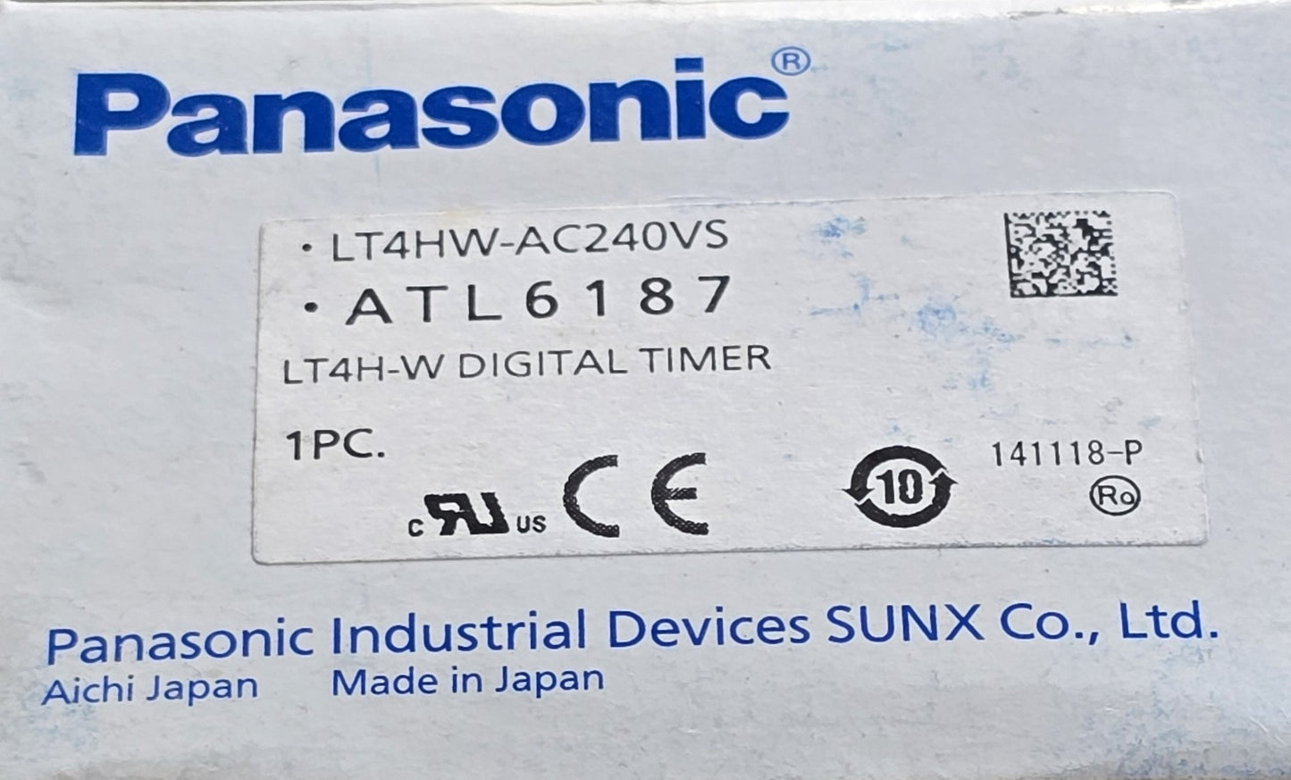 Panasonic ATL6187 LT4HW-AC240VS LT4H-W Digital Timer 240VAC (NEW In Box)