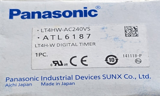 Panasonic ATL6187 LT4HW-AC240VS LT4H-W Digital Timer 240VAC (NEW In Box)