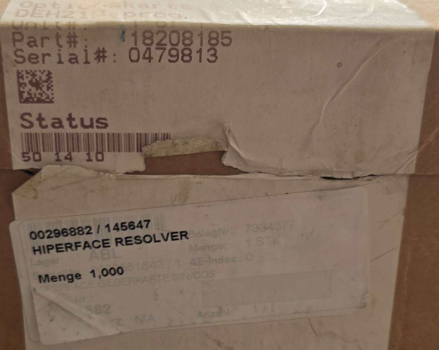 SEW DEH21B MOVIDRIVE Absolute Encoder Card 18208185 (NEW In Box)