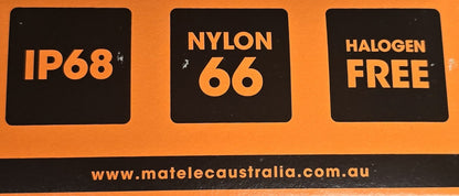 Matelec NCG-M32/B [Box 12] Nylon Cable Gland 32mm Black IP68 (NEW In Box)