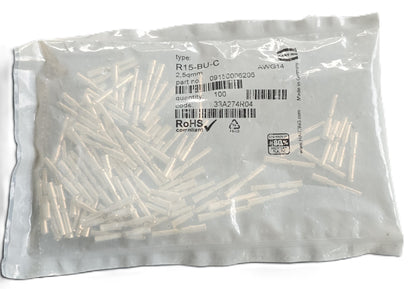 Harting 09150006206 [Bag 100] Han D Female Crimp AWG14 2.5mm² (NEW Sealed)