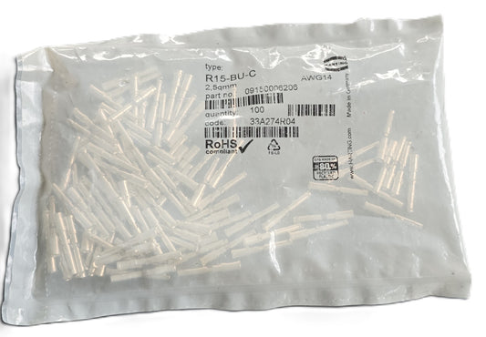 Harting 09150006206 [Bag 100] Han D Female Crimp AWG14 2.5mm² (NEW Sealed)