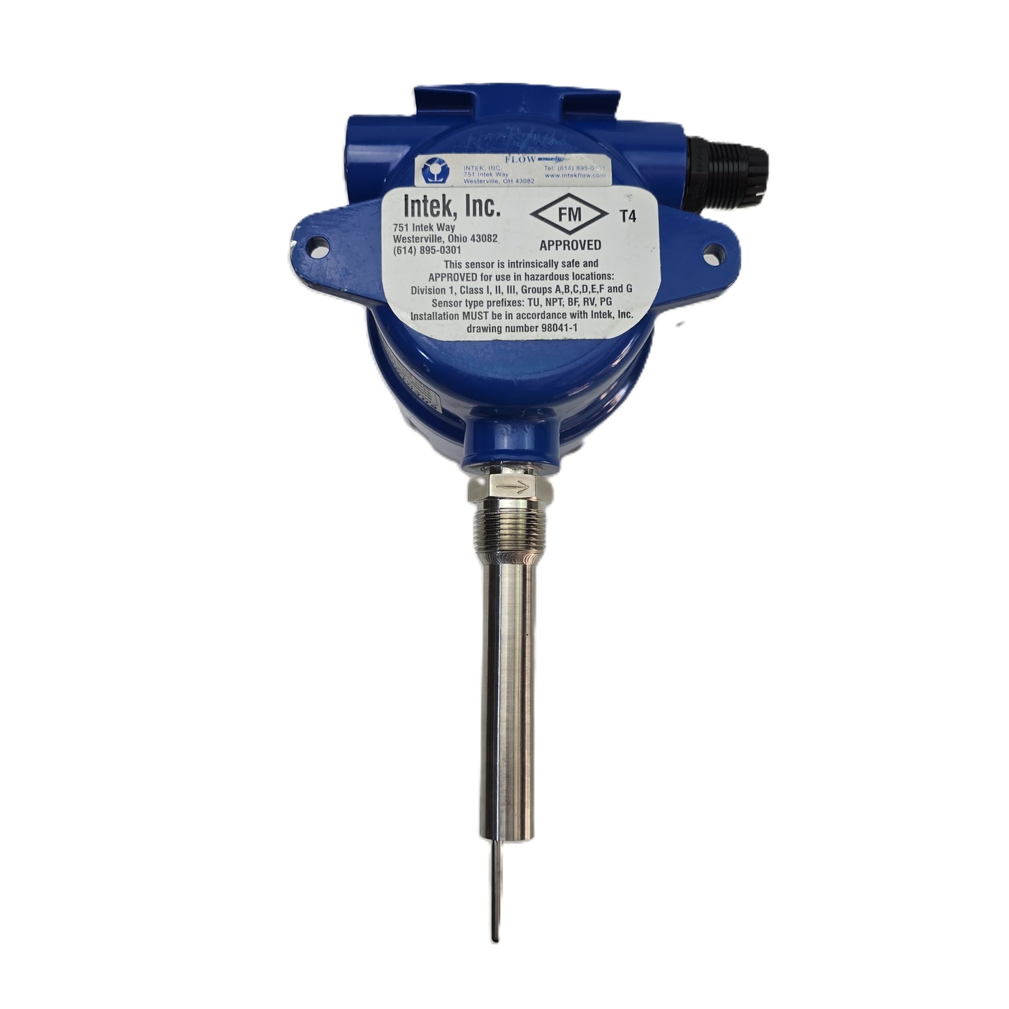 INTEK-Rheotherm 210R-I-NPT/21 Thermal Mass Flow Meter 117-1170 SCFM (Refurb)