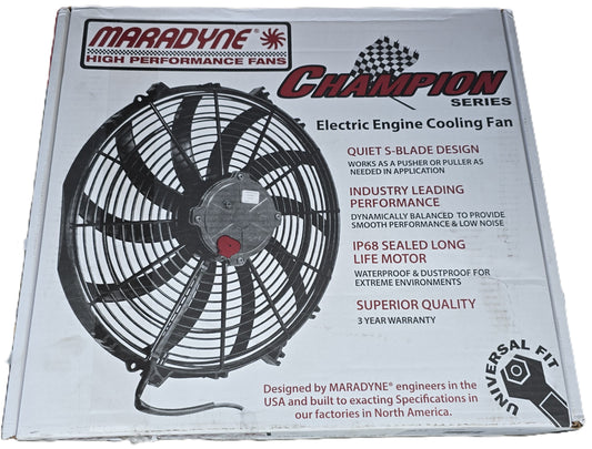 Maradyne A11-1036 M142K Electric Engine Cooling Fan 12V 225W (NEW In Box)