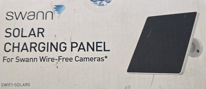 Swann SWIFI-SOLAR5 Solar Charging Panel for Wire-Free Cameras (NEW Sealed)