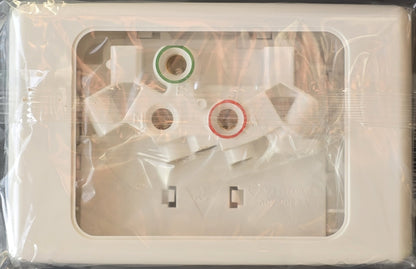 Clipsal 2025-WE Twin Switch Socket Outlet 250V 10A 2000 Series