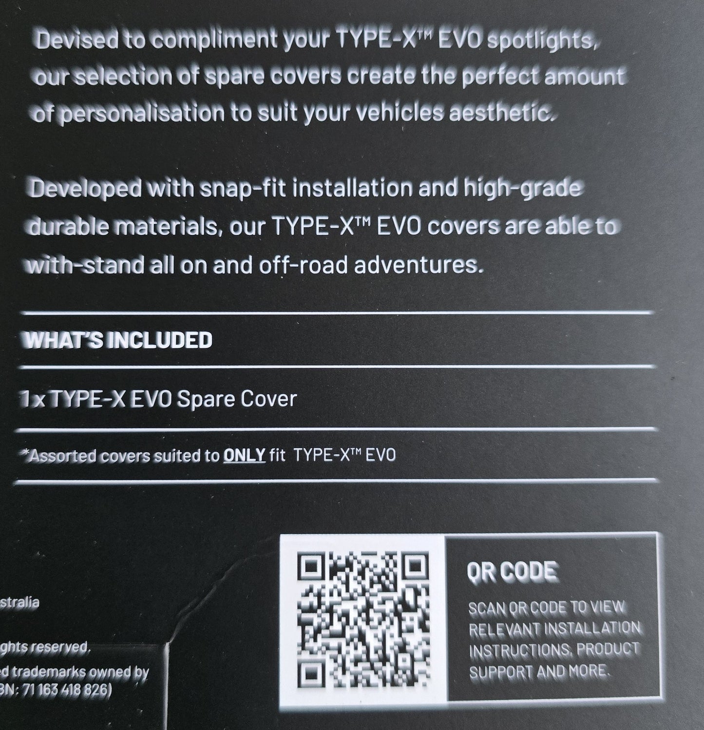 STEDI ST-12-EVO-903 TYPE-X EVO STEDI Logo Blackout Cover (NEW In Box)