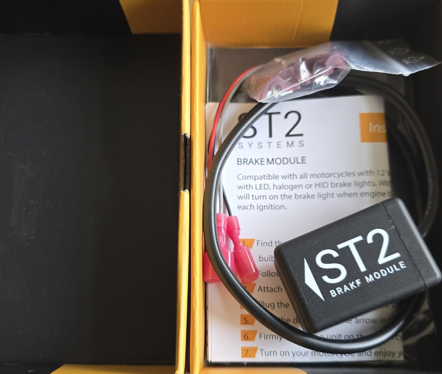 ST2 Brake Module Smart Motorcycle Brake Light Deceleration Sensor (NEW In Box)