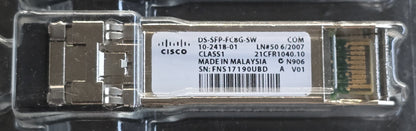 Cisco DS-SFP-FC8G-SW 8G Fibre Channel SFP+ SW 850nm Transceiver (New)