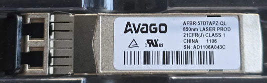 Avago AFBR-57D7APZ-QL 8G Fibre Channel SFP+ SW 850nm Transceiver (New)