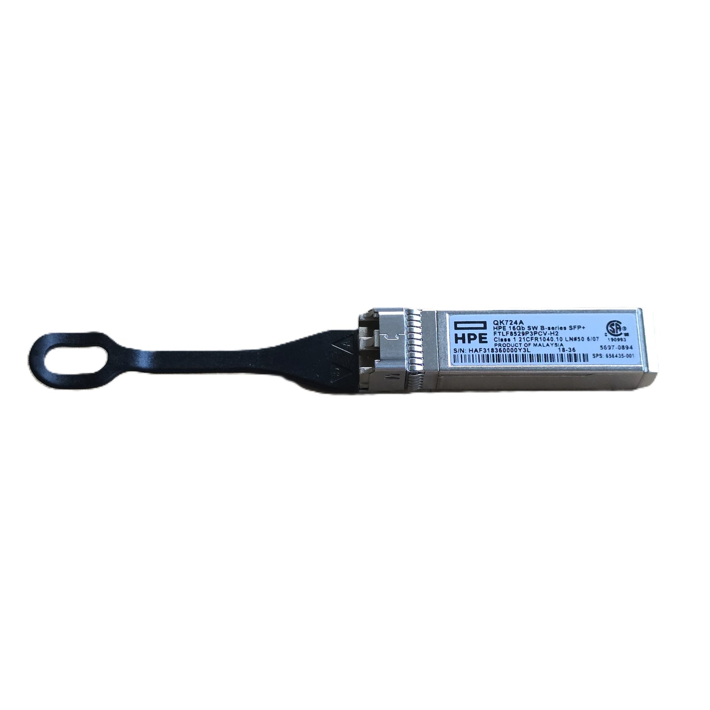 HPE QK724A 16Gb Fibre Channel SFP+ SW B-Series 850nm Transceiver (New)