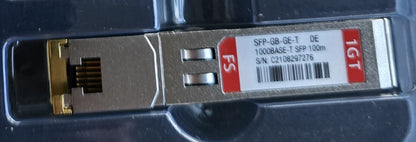 FS SFP-GB-GE-T 1000BASE-T 1G Copper RJ-45 100m SFP Transceiver (New)