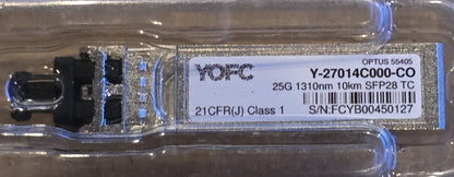 YOFC Y-27014C000-C0 25G SFP28 1310nm 10km SMF LC Transceiver (New)